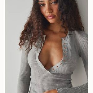 Free People One of the Girls Henley